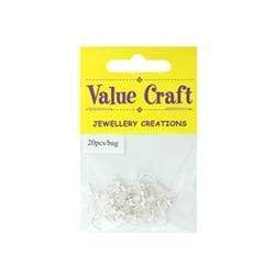 AussieSuperStore Jewellery Making Supplies Shepherd Hooks Silver Shepherd Hooks Silver | Jewellery Making Accessories Findings 9331468007074 VJ02A